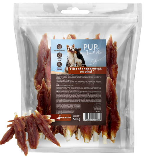 PupFuel Filet af andebryst på en pind 500gram