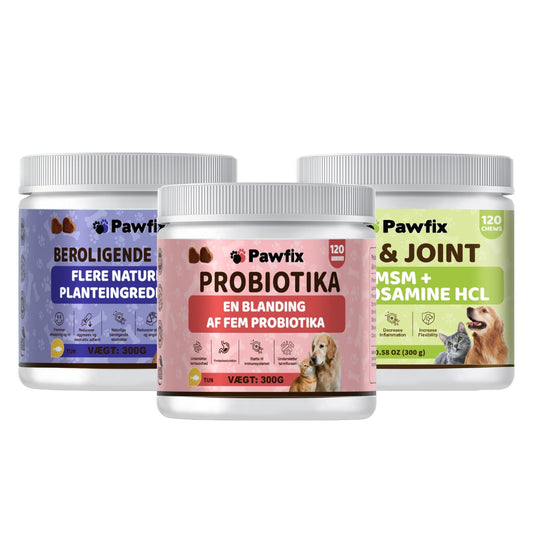 Pawfix – Kosttilskud bundle m/ Probiotika FORUDBESTIL