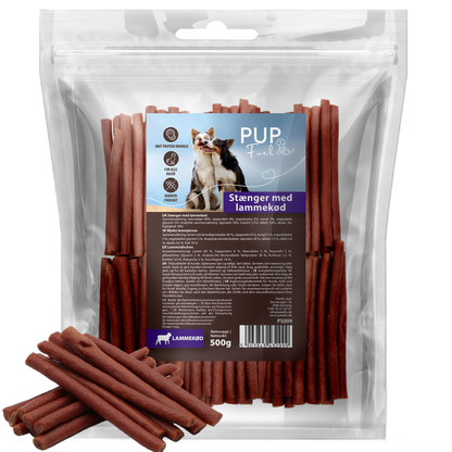 PupFuel – Stænger med lammekød 500 gram