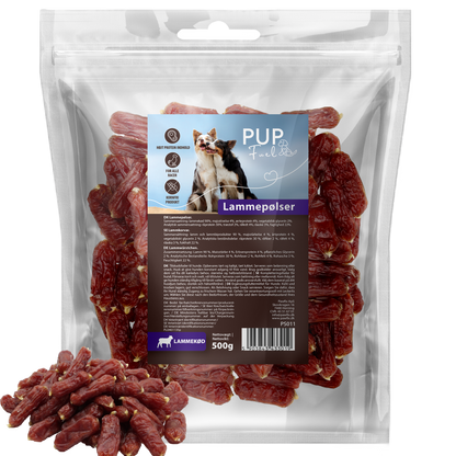 PupFuel – Lamme­pølser 500 gram