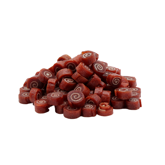 Pupfuel Mini-ruller med and og sej – 500 gram