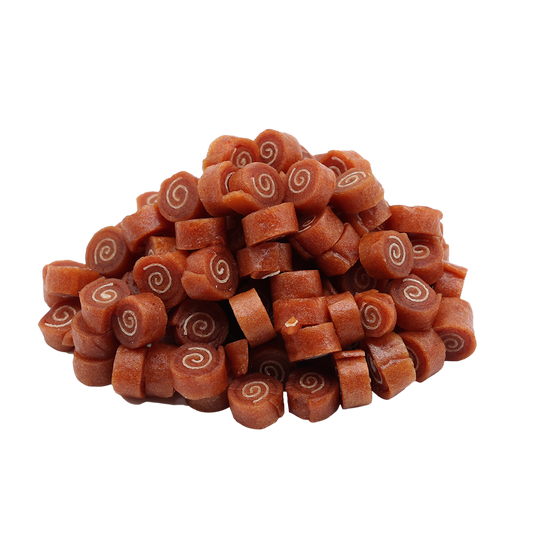 Pupfuel Mini-ruller med kanin og sej – 500 gram